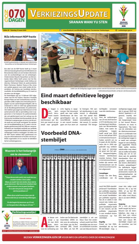 Verkiezingskrant 2025 editie 5